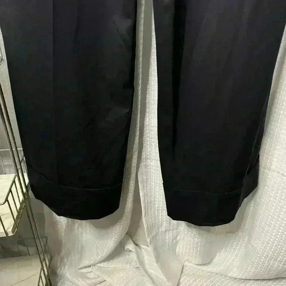 RARE Escada ELEMENTS Women’s Black PURE NEW Wool Wide Leg Pants | DE 38 or US 8 - Picture 7 of 13